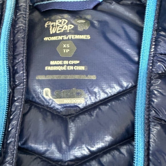 XS Mountain hardware 800 fill down hooded jacket - Picture 2 of 5